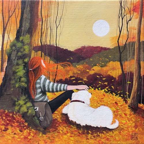 Originální obraz: Teď a tady - 30x30cm — foto 2