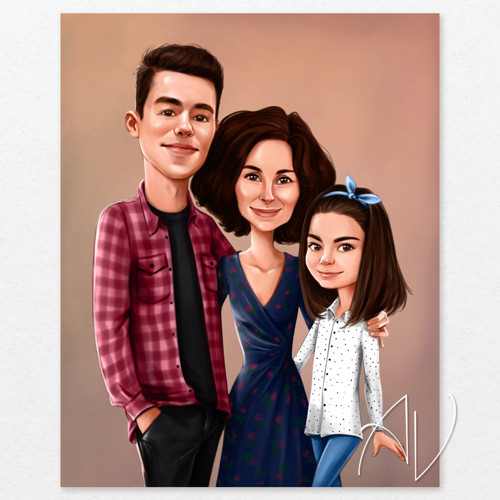 3 Osoby 》karikatúra — foto 2