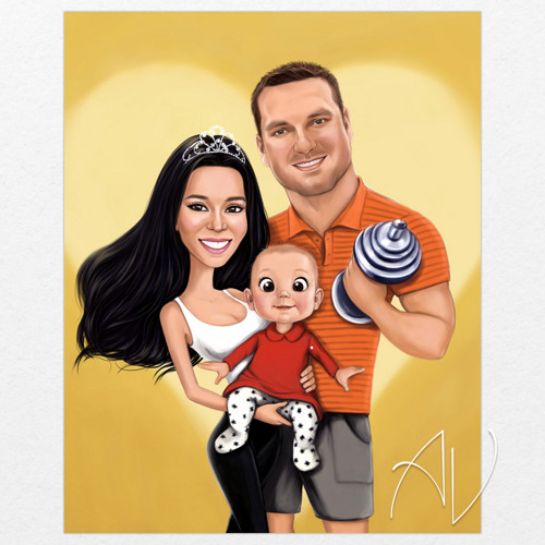 3 Osoby 》karikatúra — foto 3