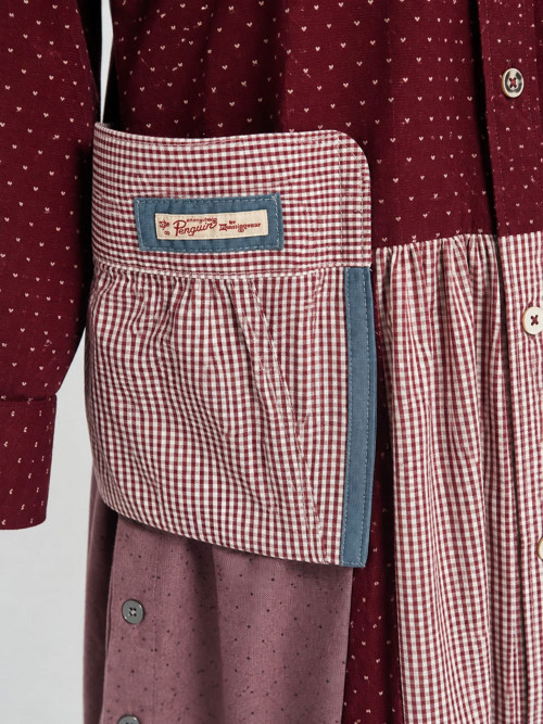 Košilové šaty Ántré " Podzimní Patchwork ".1 .kus — foto 2