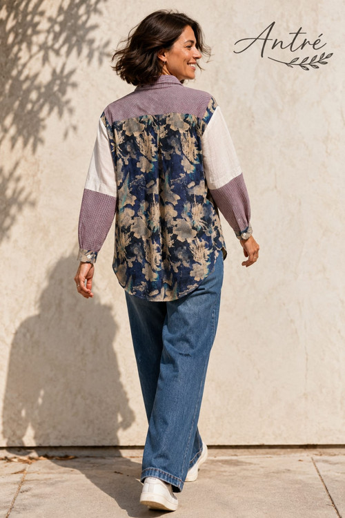 Košile Vintage Len - Patchwork......1 kus — foto 4