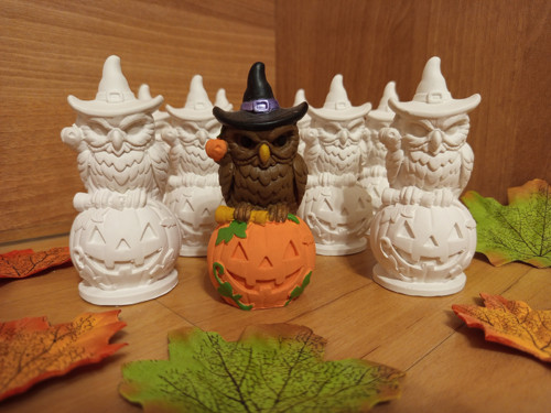 Kouzelná sova s dýní 3D — foto 2