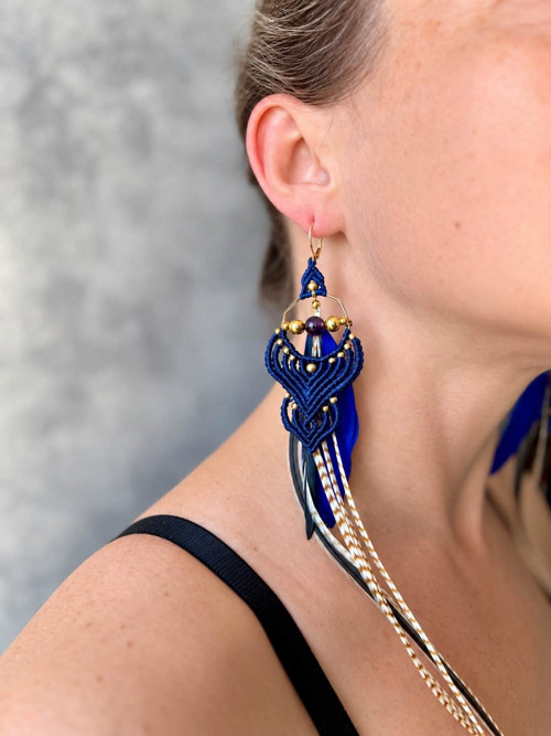 Náušnice Indigo Gold. — foto 4
