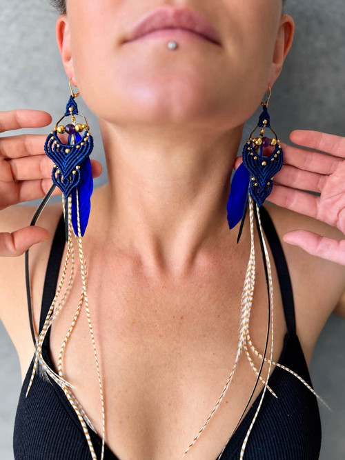 Náušnice Indigo Gold. — foto 6
