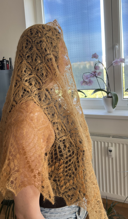 Šál "Květinová ozvěna" — foto 5