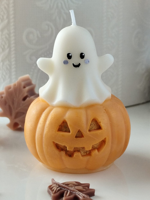 Candle Pumpkin Ghosts NH - Sójový vosk, sada — foto 2