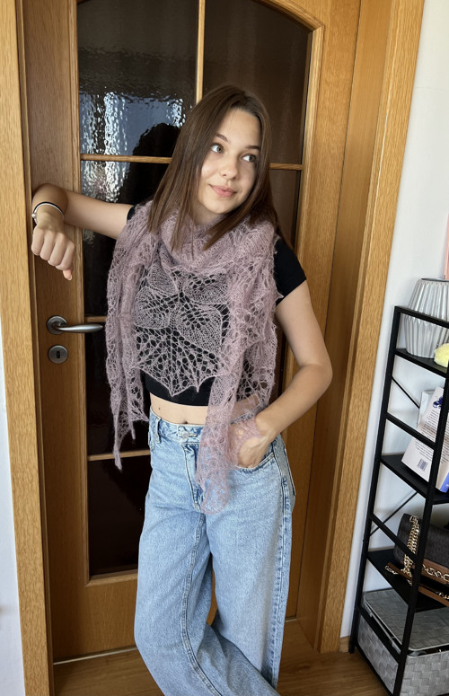 Šál "Zmrzlé listí" — foto 2