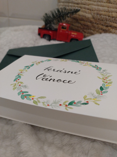 Vánoční přání - věnec krásné Vánoce — foto 3