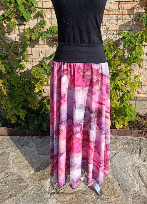 Dámská maxi sukně růžové — foto 2