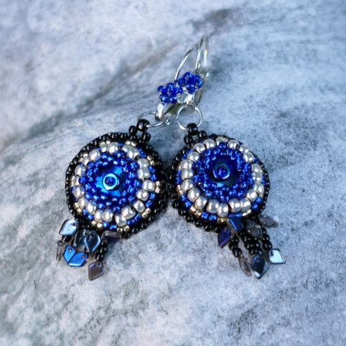 Modrozlaté - náušnice — foto 6