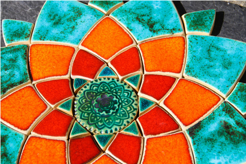 Mandala z keramických komponentů 152 — foto 2