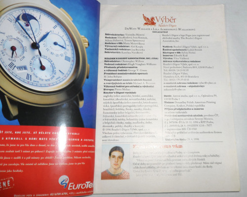 ČASOPIS Reader's Digest Výběr, č. 6 / 1998 — foto 2