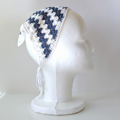 Bandana Bílo modrá — foto 3