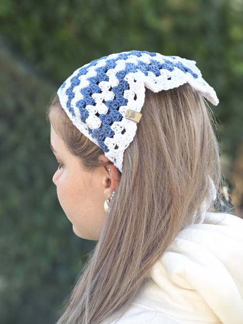 Bandana Bílo modrá — foto 6