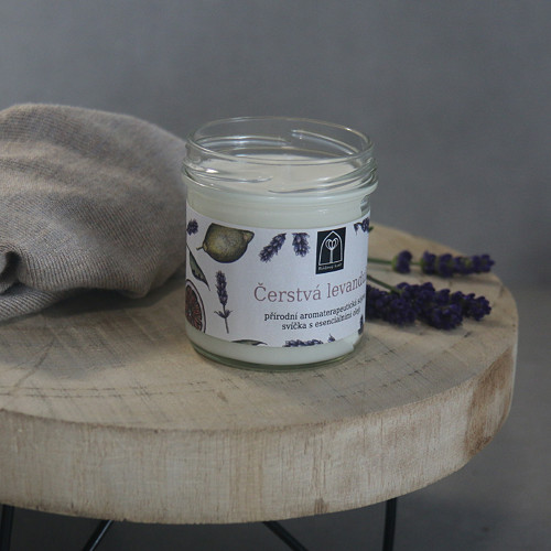 Aromaterapeutická sój. svíčka "Čerstvá levandule" — foto 2