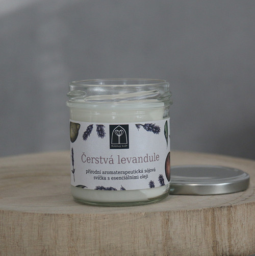 Aromaterapeutická sój. svíčka "Čerstvá levandule" — foto 4