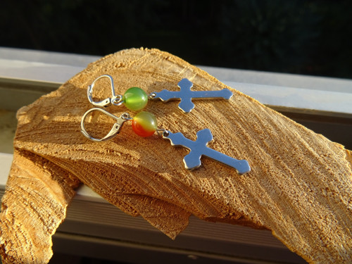Náušnice Army cross — foto 3