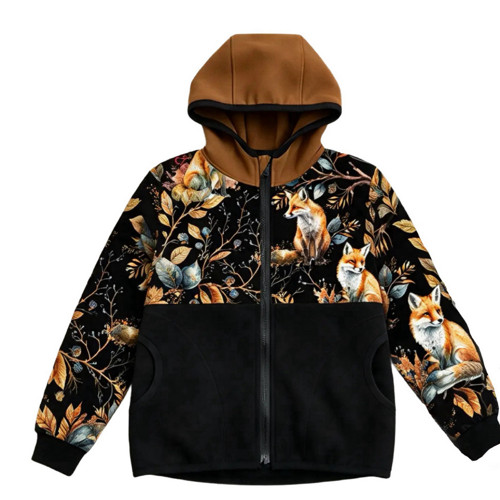 Softshell bunda dětská Lišky s fleecem — foto 2