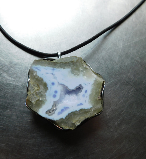 Náhrdelník chalcedon...autorský šperk — foto 2