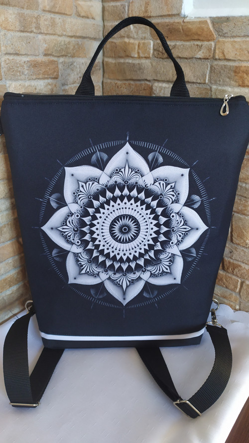 Mandala černobílá - kabelkobatoh — foto 2