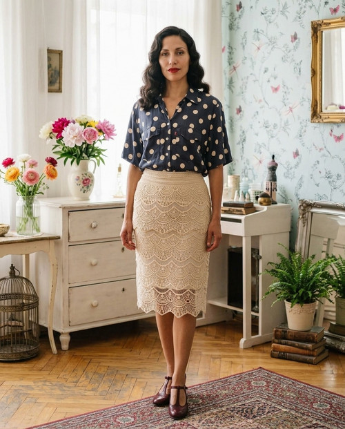Halenka vintage dots — foto 2