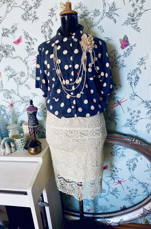 Halenka vintage dots — foto 3