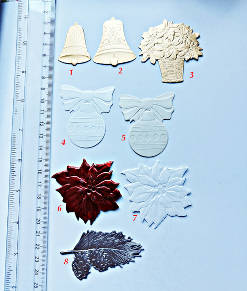 Vánoční papírový výsek - 1ks - č.5 — foto 2