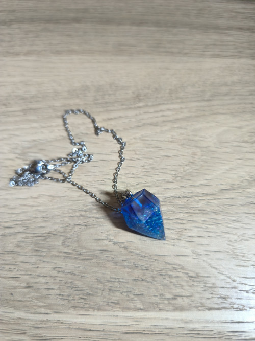 Aqualis – modrý krystalový náhrdelník — foto 4