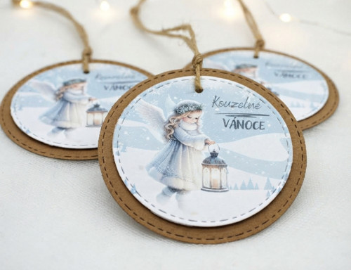 Kouzelné Vánoce visačky - 3 ks — foto 2