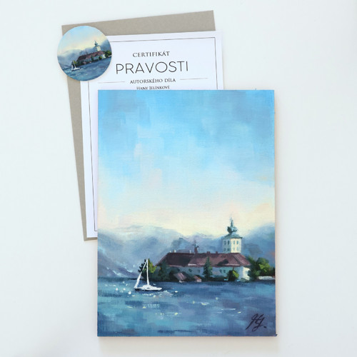 Studie krajiny č. 13 | 13×18cm | obraz, olejomalba — foto 5