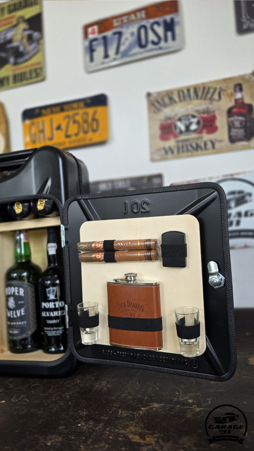 Kanystr Bar - " Black " - Čisté dřevo — foto 6