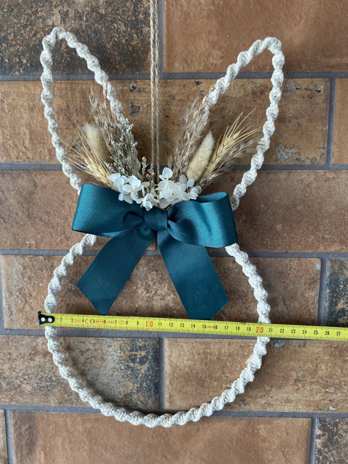 Zajíc s mašlí - macramé — foto 5