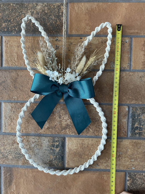 Zajíc s mašlí - macramé — foto 4