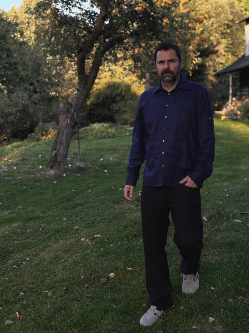 Lněné kalhoty černé — foto 3