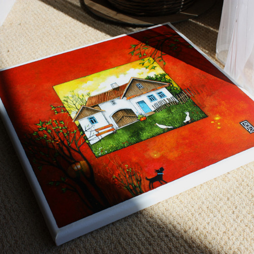 Už začíná se šeřit ... 40x40cm — foto 3