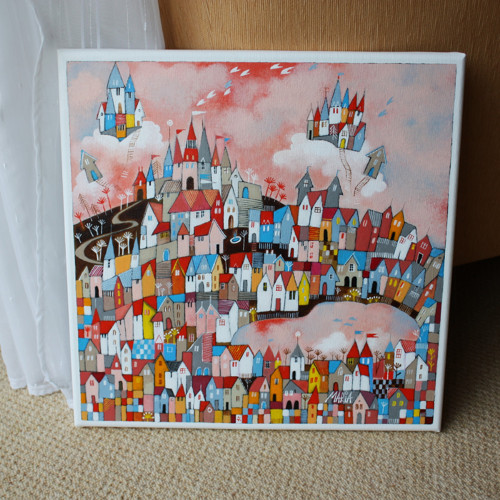 Vzdušné zámky ... 40x40cm — foto 2