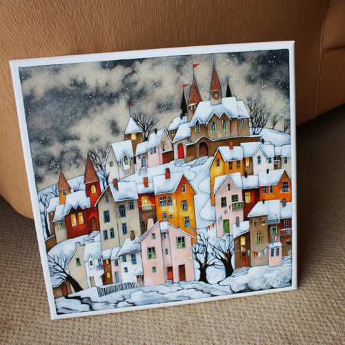 Kouzelná noc ... 40x40cm — foto 3