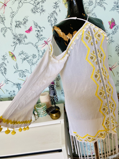 Tunika boho výšivka&třásně — foto 5