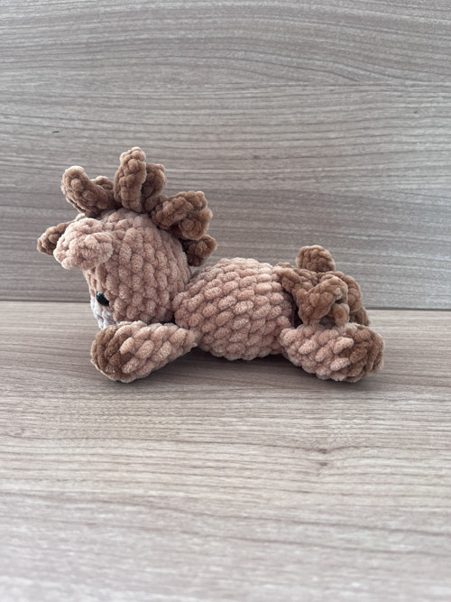 Háčkovaný Kůň - hnědý (16 cm) — foto 3