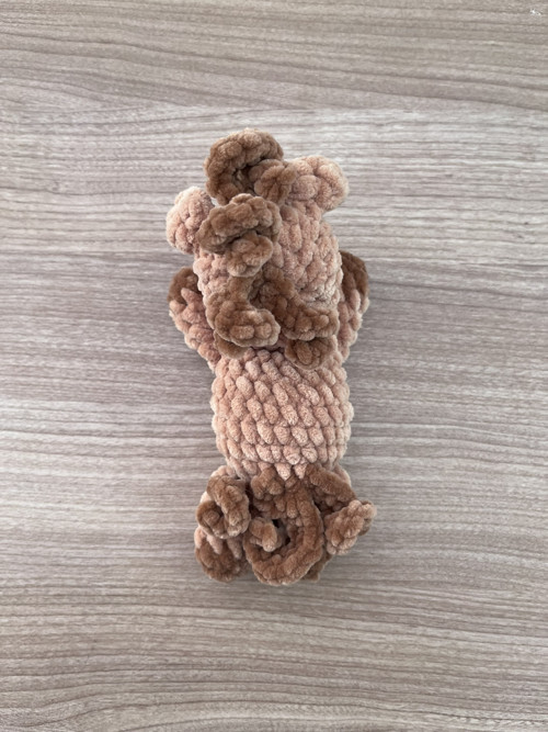 Háčkovaný Kůň - hnědý (16 cm) — foto 4