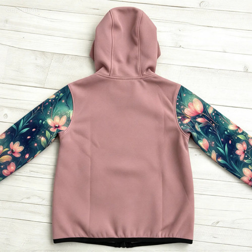 Softshell bunda dětská Zářivé květiny — foto 2