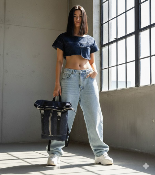 Raw Denim Croptop — foto 2