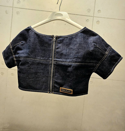 Raw Denim Croptop — foto 4
