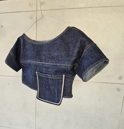 Raw Denim Croptop — foto 3