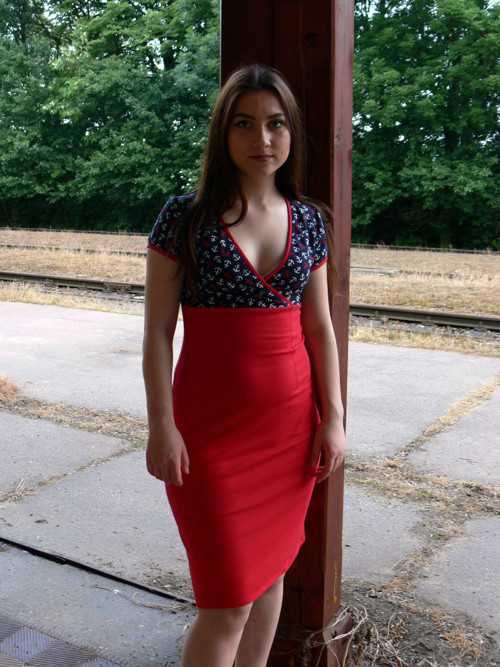 Šaty námořnické vel.38 — foto 4