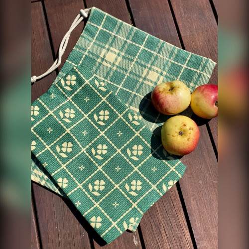 Set 2 bavlněných sáčků v zelené — foto 3