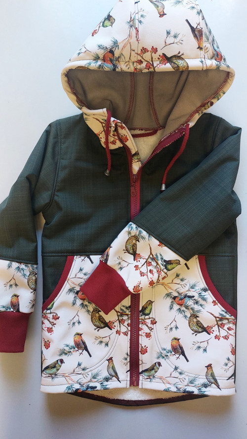 Kalhoty dětské, softshell s beránkem v.86 — foto 3
