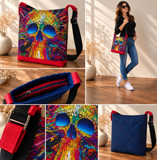 Mandala Bag * Skull Blue * Parrot® — foto 3