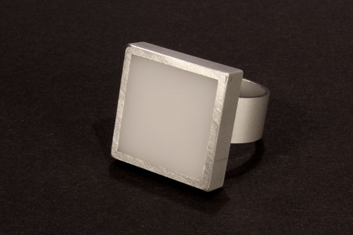 Minimalistycký prsten - "Colouris" — foto 6