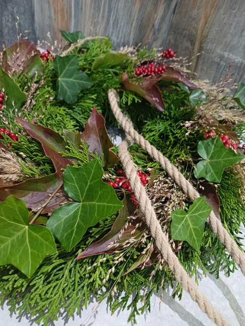 Podzimní věnec s přísavníkem — foto 3